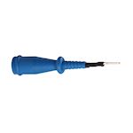 Jaltest rechthoekige male pin 1,8x0,6 mm blauw