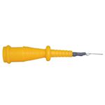 Jaltest rechthoekige male pin 1,8x0,6 mm geel