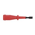 Jaltest rechthoekige stekker 3,3 x 0,7 mm Rood