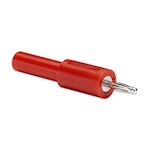 Pico Shrouded 4 mm naar 2 mm jack adapter (rood)